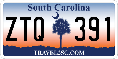 SC license plate ZTQ391