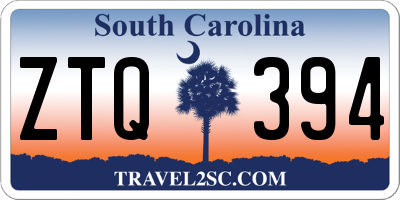 SC license plate ZTQ394