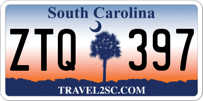 SC license plate ZTQ397