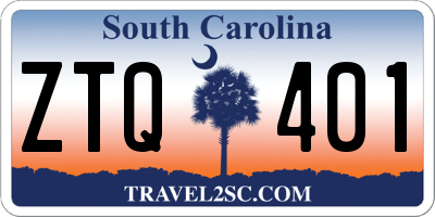 SC license plate ZTQ401