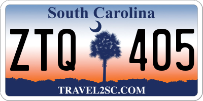 SC license plate ZTQ405