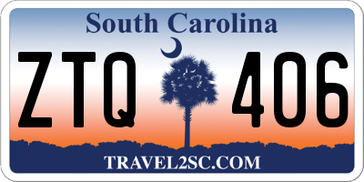 SC license plate ZTQ406
