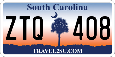 SC license plate ZTQ408