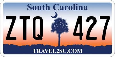 SC license plate ZTQ427