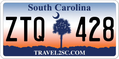 SC license plate ZTQ428