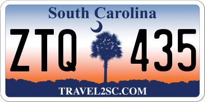 SC license plate ZTQ435
