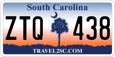 SC license plate ZTQ438