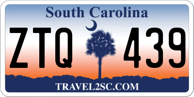 SC license plate ZTQ439