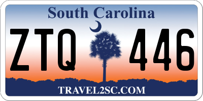 SC license plate ZTQ446