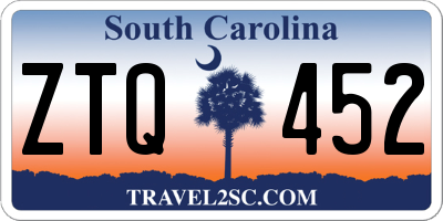 SC license plate ZTQ452