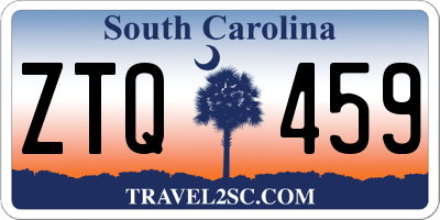 SC license plate ZTQ459