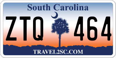 SC license plate ZTQ464