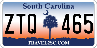 SC license plate ZTQ465