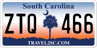 SC license plate ZTQ466