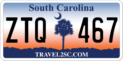SC license plate ZTQ467
