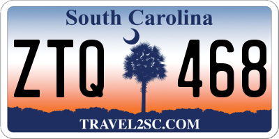 SC license plate ZTQ468
