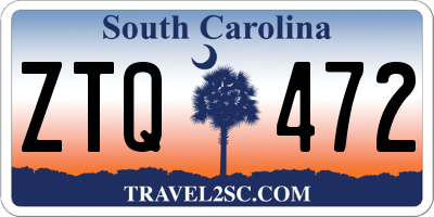 SC license plate ZTQ472