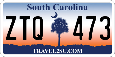 SC license plate ZTQ473