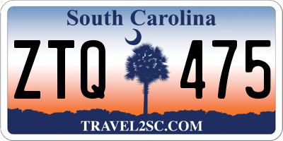 SC license plate ZTQ475