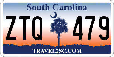 SC license plate ZTQ479
