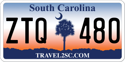 SC license plate ZTQ480