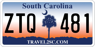 SC license plate ZTQ481