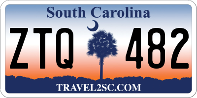 SC license plate ZTQ482