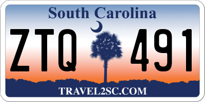 SC license plate ZTQ491