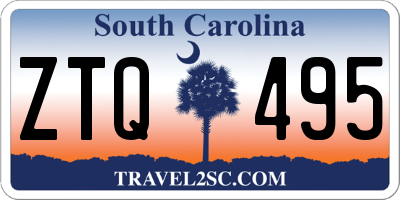 SC license plate ZTQ495