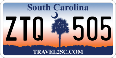 SC license plate ZTQ505