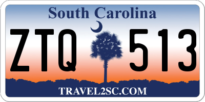 SC license plate ZTQ513