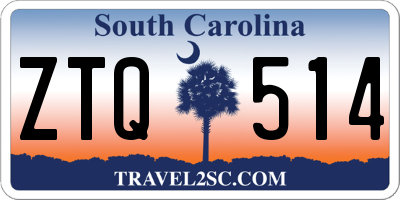 SC license plate ZTQ514