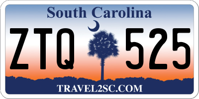 SC license plate ZTQ525
