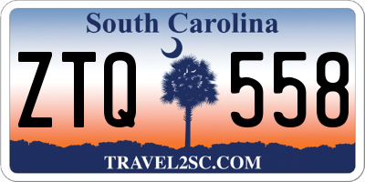 SC license plate ZTQ558