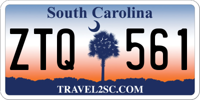 SC license plate ZTQ561
