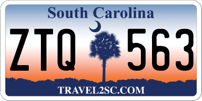 SC license plate ZTQ563