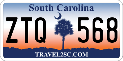 SC license plate ZTQ568