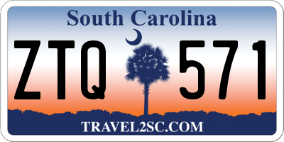 SC license plate ZTQ571