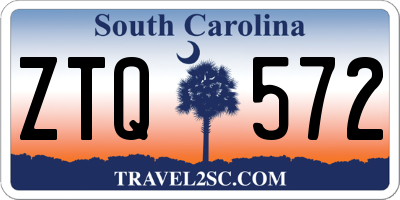 SC license plate ZTQ572