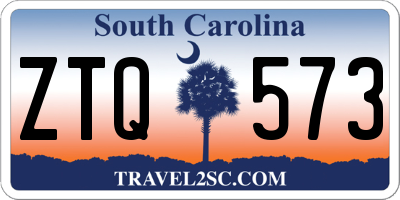 SC license plate ZTQ573
