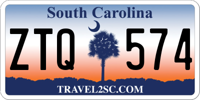 SC license plate ZTQ574