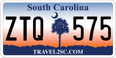 SC license plate ZTQ575
