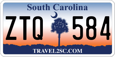 SC license plate ZTQ584