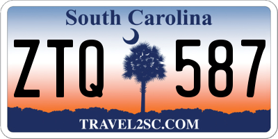 SC license plate ZTQ587