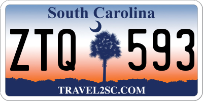SC license plate ZTQ593