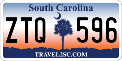 SC license plate ZTQ596