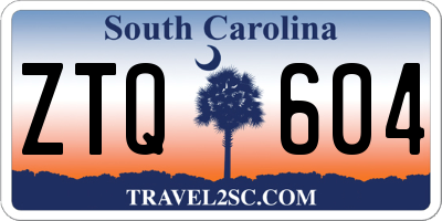 SC license plate ZTQ604
