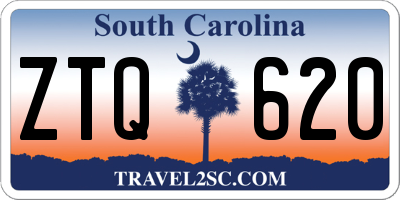 SC license plate ZTQ620