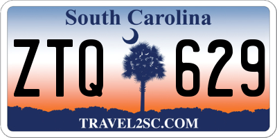 SC license plate ZTQ629