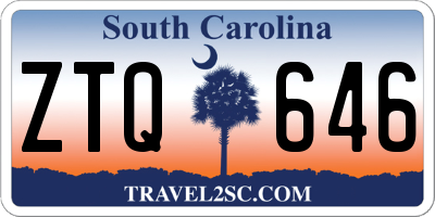 SC license plate ZTQ646